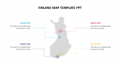 Highlight Finland Map Template PPT For Presentation