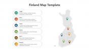Unique Finland Map PowerPoint And Google Slides Template