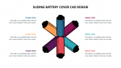 Sliding Battery Cover Cad Design PowerPoint & Google Slides
