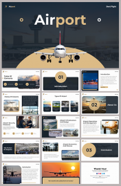 Innovative Airport PowerPoint and Google Slides Templates