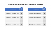 Limitations And Challenges PowerPoint Template Slides