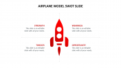 Use airplane model swot slide