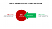Simple Pareto analysis template PowerPoint design