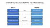 Use diversity and inclusion template presentation design