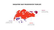 Singapore Map Presentation Template - Three Nodes
