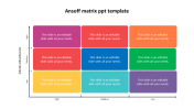 Simple Ansoff Matrix PPT Template 