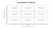 Attractive BCG Matrix PPT Template Presentation Design