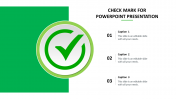 Check Mark Symbol PowerPoint Presentation Template Design