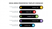 Best Social Media Presentation Template Download-5 Node