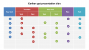 Best Kanban PPT Presentation Slide Template Design