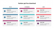 Amazing Kanban PPT Free Download Template Slide Design
