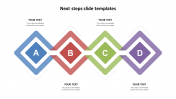 Use Attractive Next Steps Slide Templates Design-4 Node