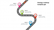 Simple Strategy Roadmap Template PPT Presentations