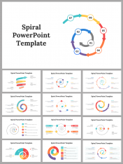 Editable Spiral PowerPoint and Google Slides Templates