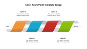 Amazing Spiral PowerPoint Template Design In Multicolor
