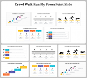 Crawl Walk Run Fly PowerPoint and Google Slides Templates