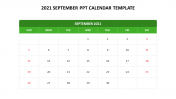 Get 2021 September PPT Calendar Template Designs