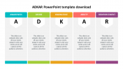 Use ADKAR PowerPoint Template Download With Five Node