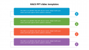 Use RACE PPT Slides Templates In Multicolor Design