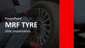 PowerPoint MRF Tyre Presentation Template and Google Slides