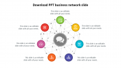 Download PPT business network slide web model