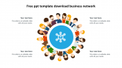 Use Free PPT Template Download Business Network Design