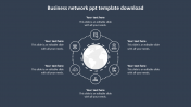 Business Network PPT Template Download With Background