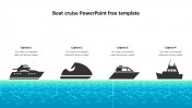 Simple Boat Cruise PowerPoint Free Template-Four Node