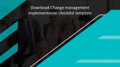 Download Change management implementation checklist template slide