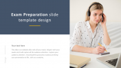 Exam Preparation slide template design for students
