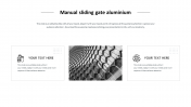 Fantabulous Manual Sliding Gate Aluminum PPT Template