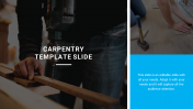 Creative Carpentry Template Slide Design