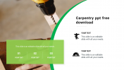 Carpentry PPT Template Free and Google Slides download