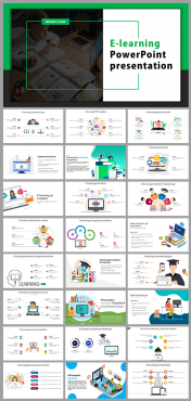 E-learning Slide PowerPoint Presentation and Google Slides