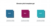 Elevator Pitch Template PPT Diagram For Your Wants