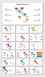 Creative Italy Map PowerPoint And Google Slides Templates