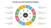 Circular Org Chart PowerPoint Template Slide Design