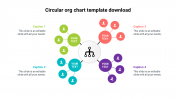 Attractive Circular Org Chart Template Download Slide
