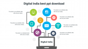 Digital India Best PPT Template Download Google Slides