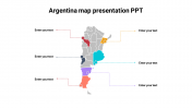 Simple Argentina map presentation PPT