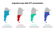 Effective Argentina map slide PPT presentation