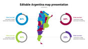 Editable Argentina map presentation with chart model