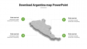 Download Argentina map PowerPoint 3D design