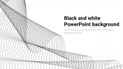 Innovative Black And White PowerPoint Background Slide