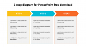 Editable 3 Step Diagram For PowerPoint Free Download