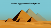 History of ancient Egypt the end background for PowerPoint