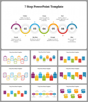 7 Step PowerPoint Presentation and Google Slides Templates