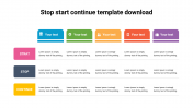 Stop Start Continue PPT Template Download Google Slides