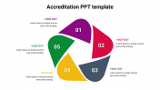 Pentagon Design Accreditation PPT Template Presentation