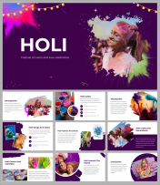 Attractive Holi PowerPoint and Google Slides Templates